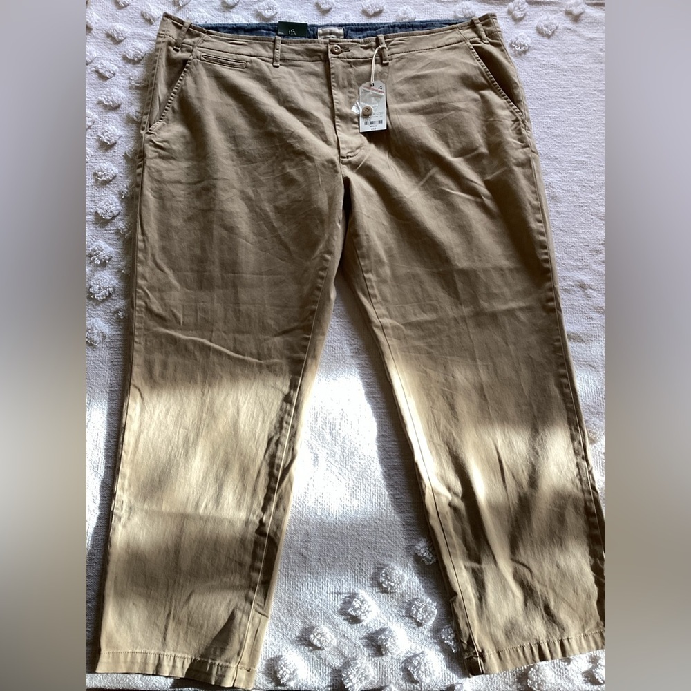 Mutual Weave Men's Size W50/30 The Officer Relaxed Straight Tan Pants NWT
